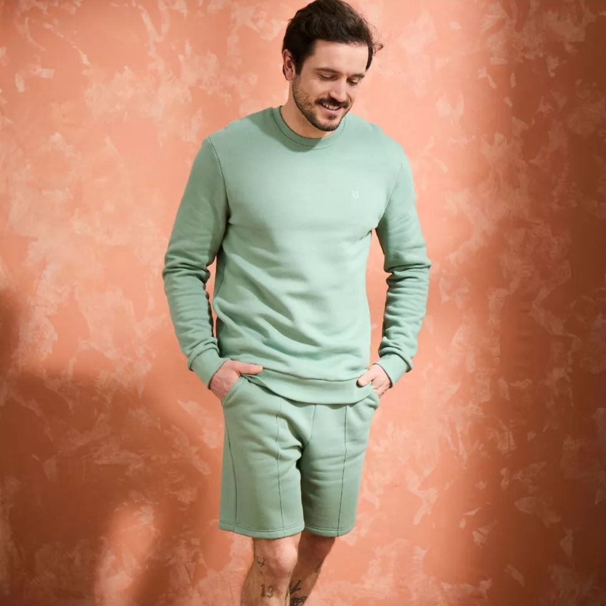 Short molleton Homme Vert