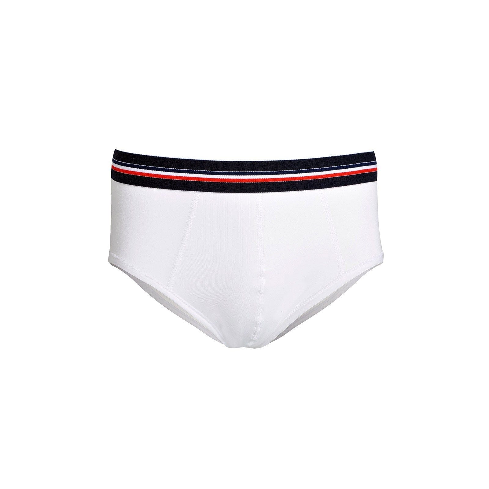 slip blanc pour homme en coton