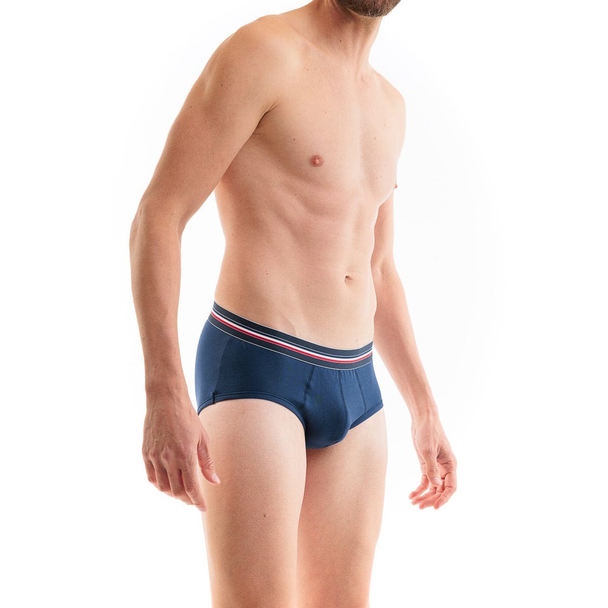 slip bleu marine pour homme