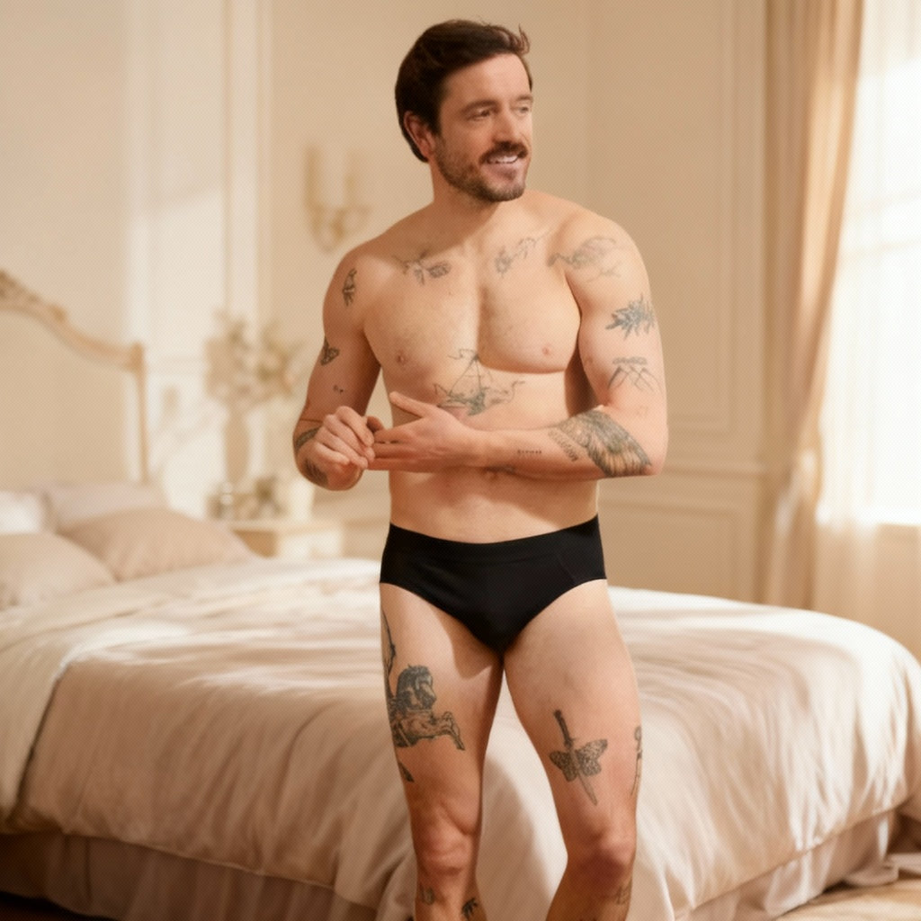 Slip homme coton modal Noir