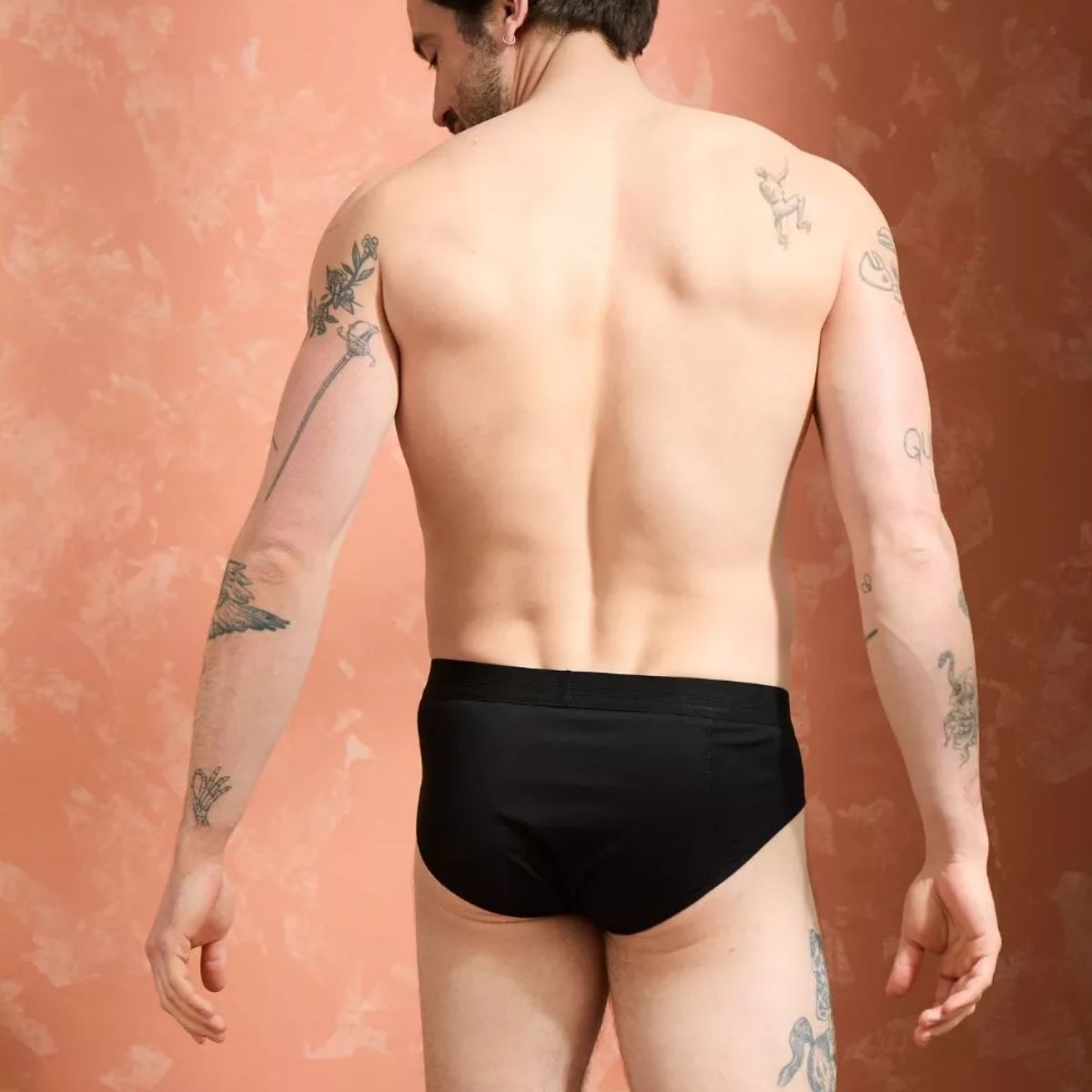 Slip homme coton modal Noir
