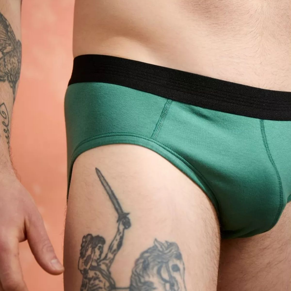 Slip homme coton modal Vert