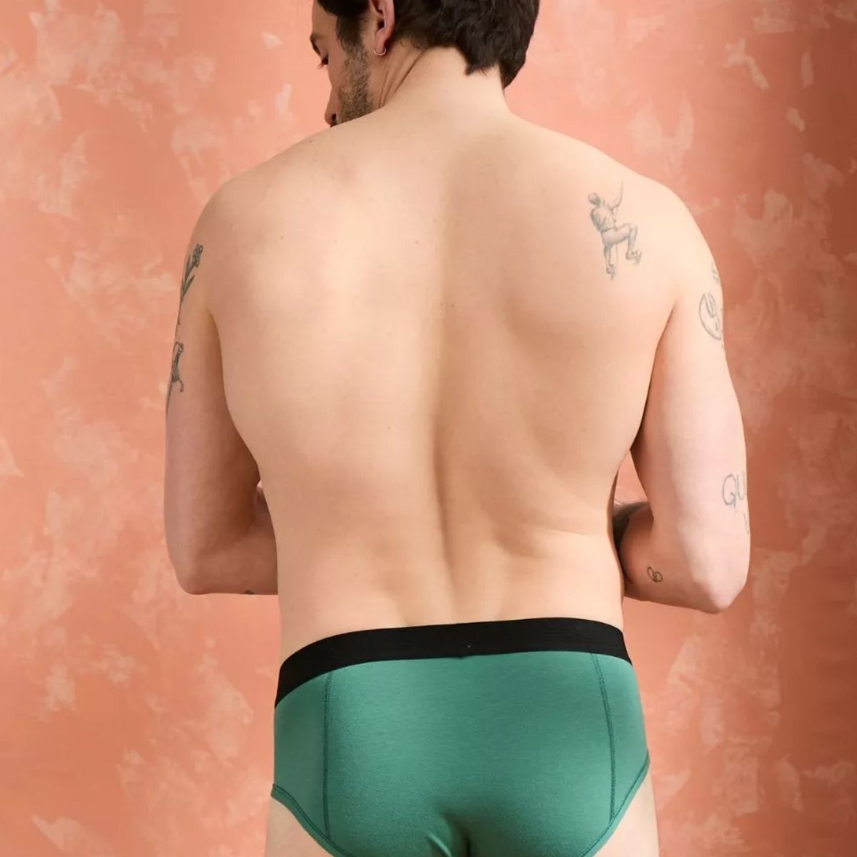 Slip homme coton modal Vert
