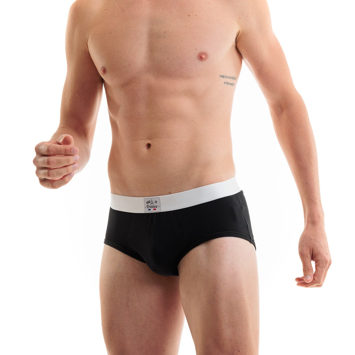 slip noir pour homme
