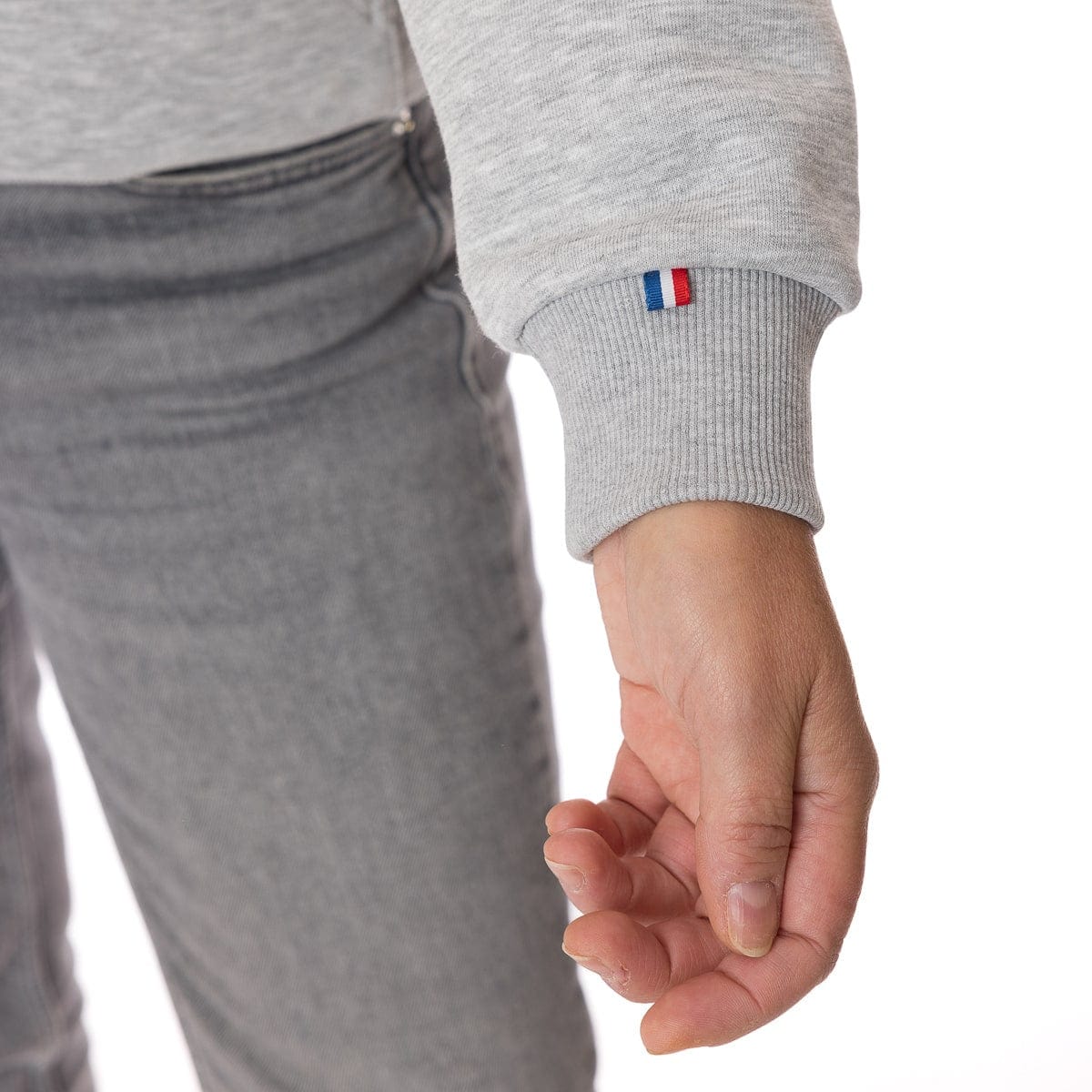 Sweat à capuche femme gris