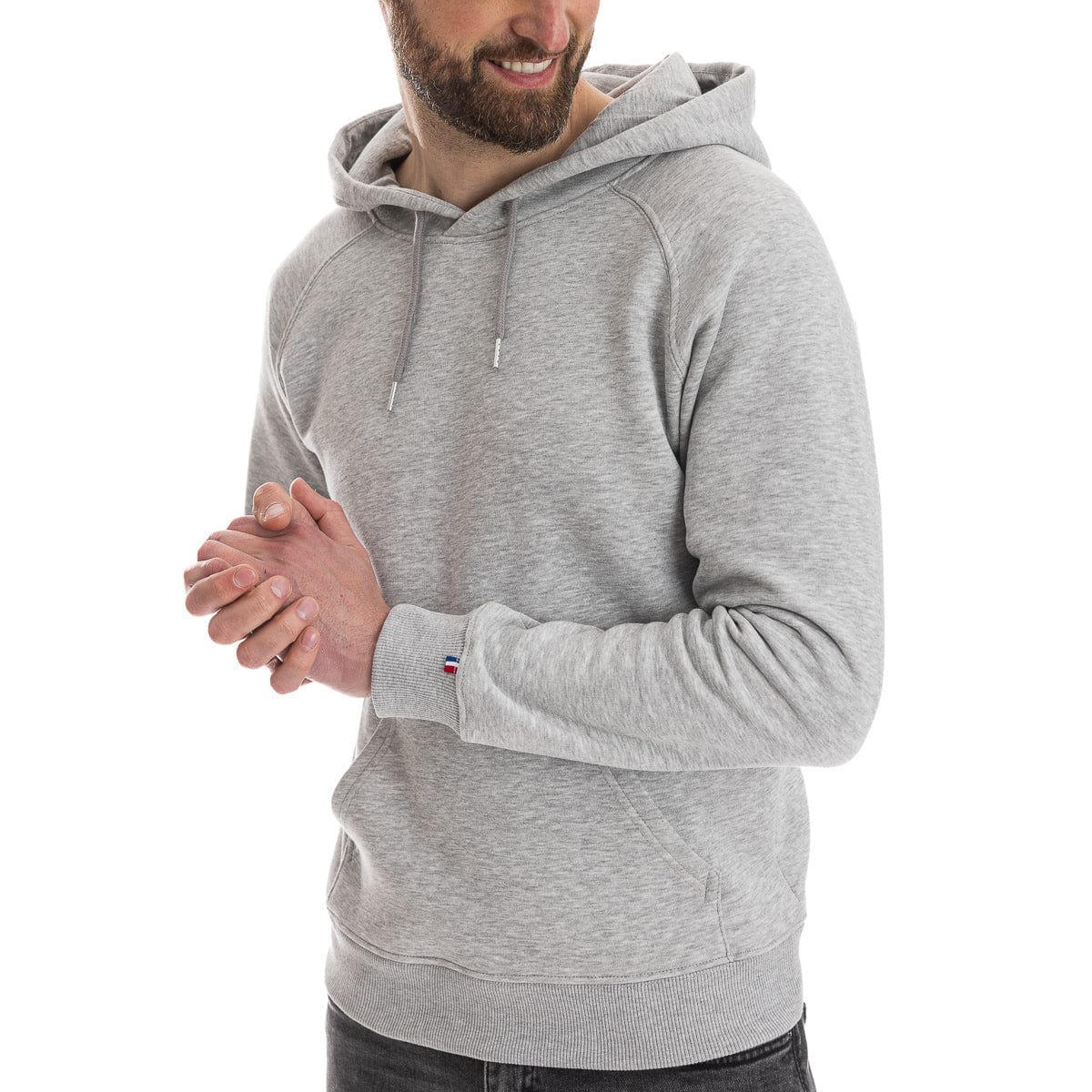 Sweat à capuche homme gris