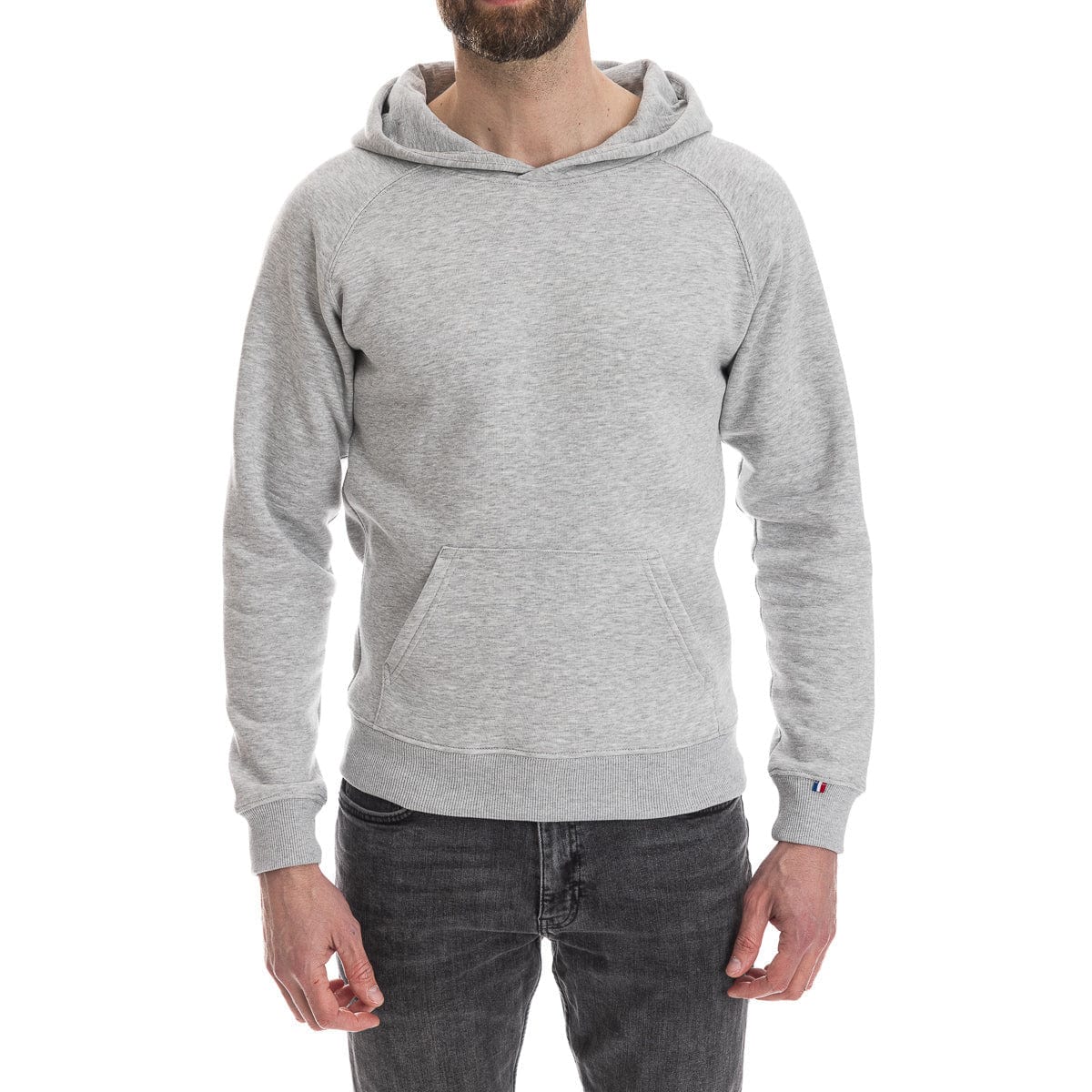 Sweat à capuche homme gris
