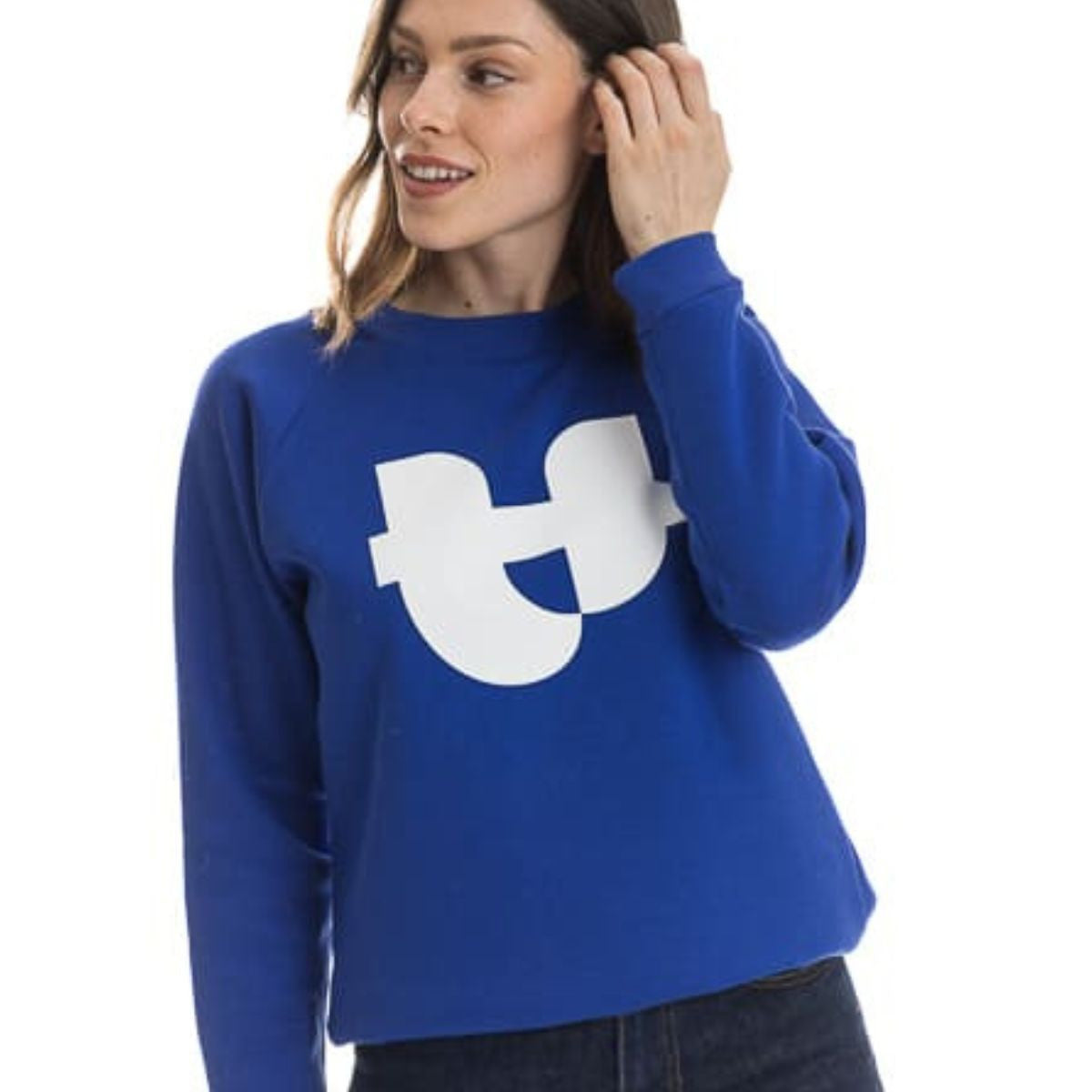 Sweat bleu électrique pour femme