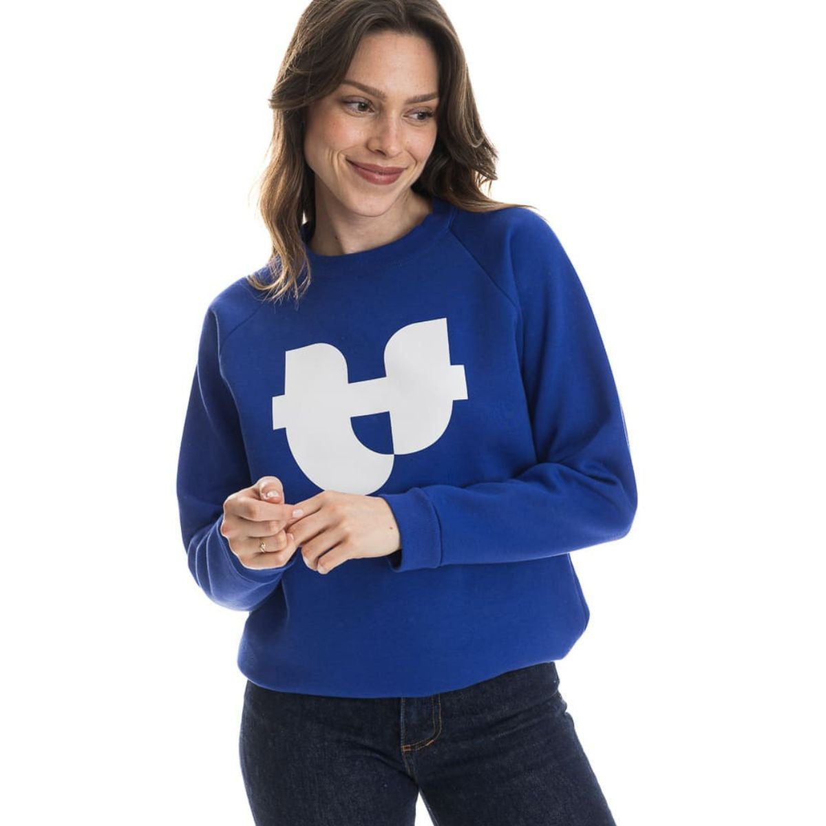 Sweat bleu électrique pour femme