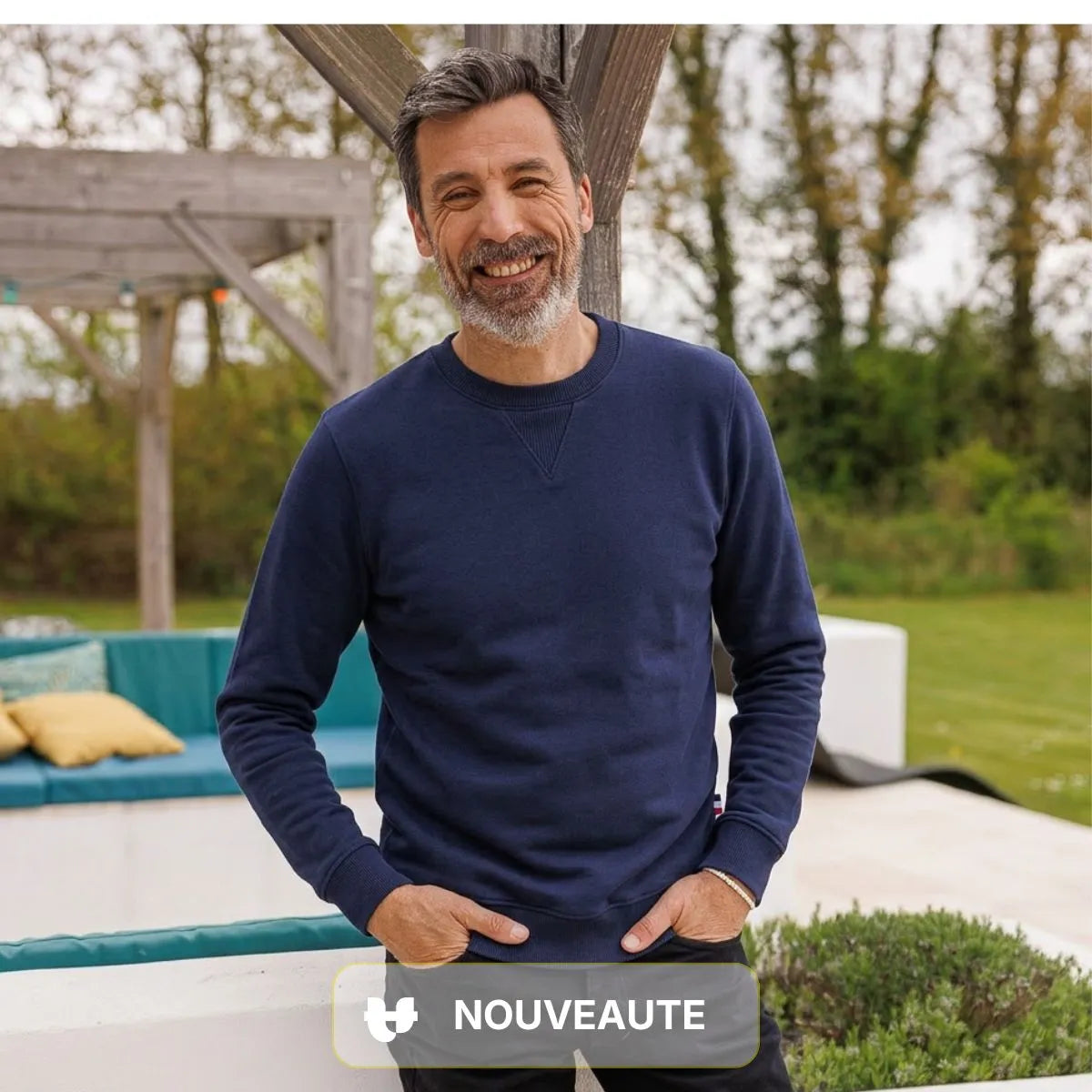 Sweat Homme Bleu marine PALABA