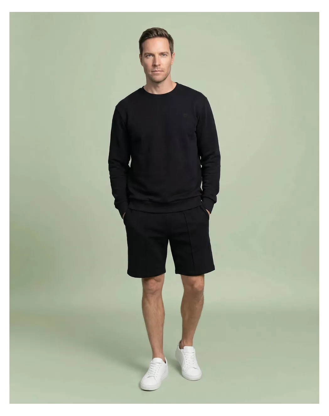 Sweat Homme sans capuche - Noir