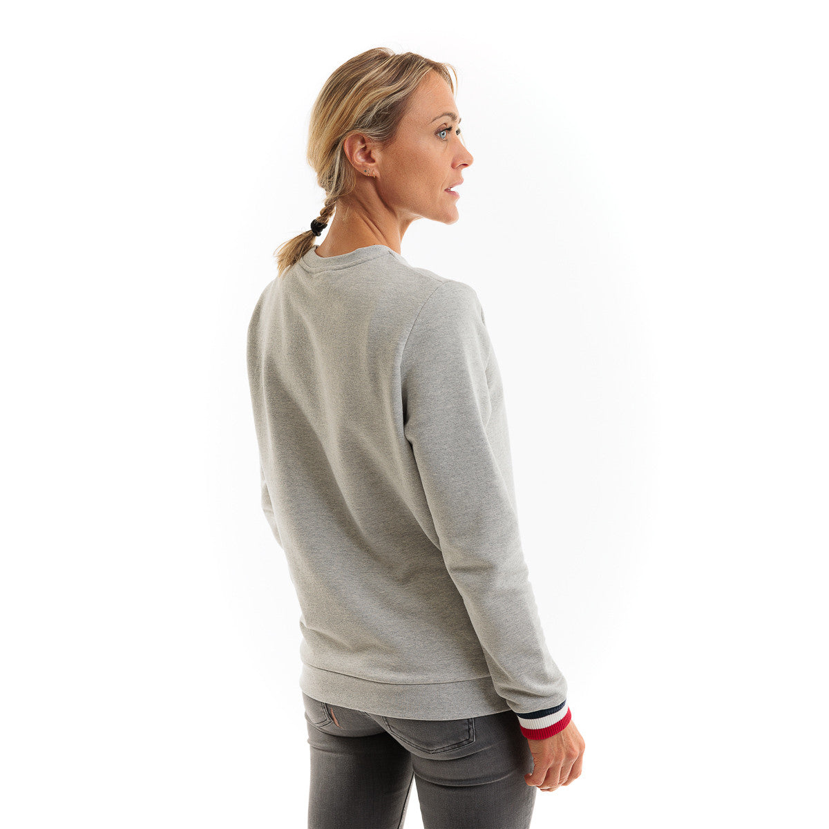 Sweat pas cher pour femme sans capuche Gris
