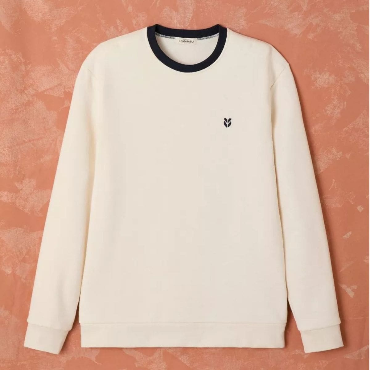 Sweat Homme sans capuche - Ecru