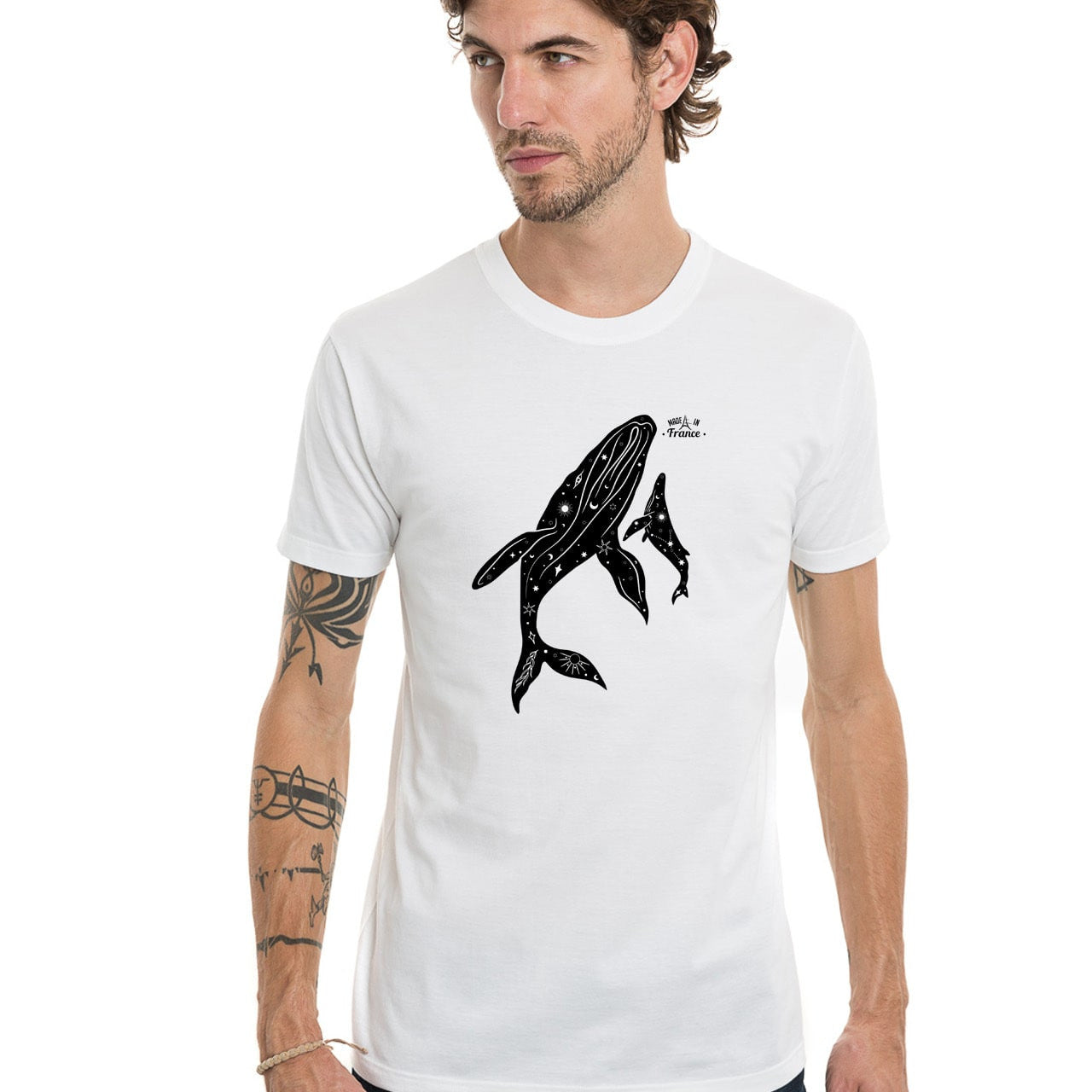 T-shirt Baleines