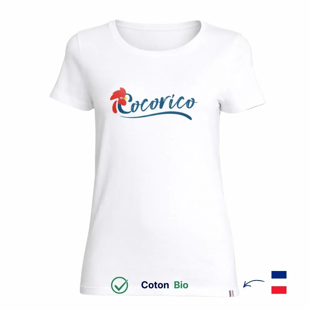 T-shirt Cocorico femme