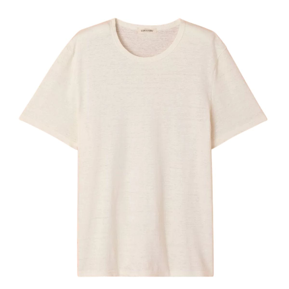 T-shirt en lin homme Ecru
