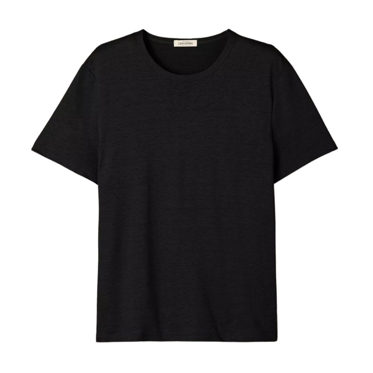 T-shirt en lin homme Noir