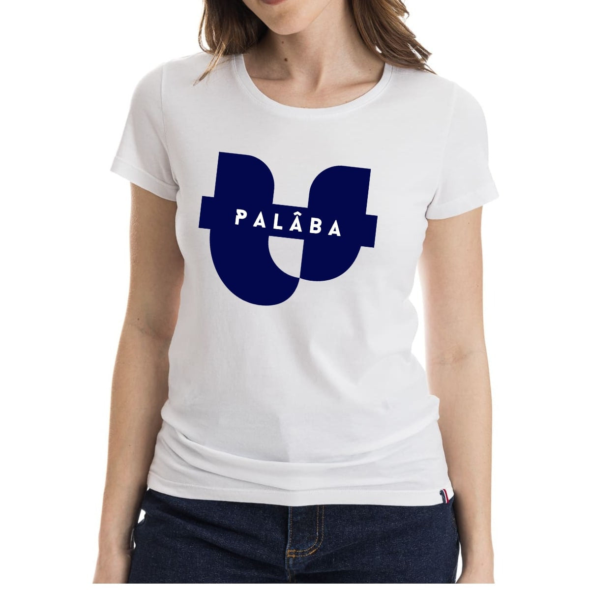 T-shirt blanc femme SIGNATURE PALÂBA