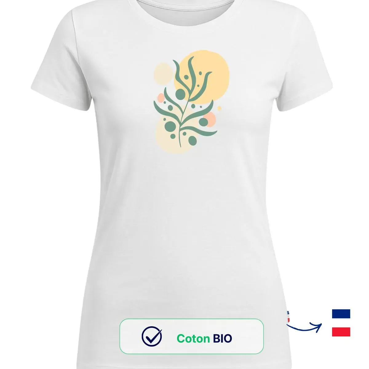 T-shirt femme blanc | L’Herbier