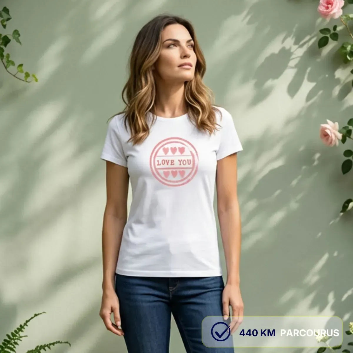 T-shirt femme blanc | LOVE YOU