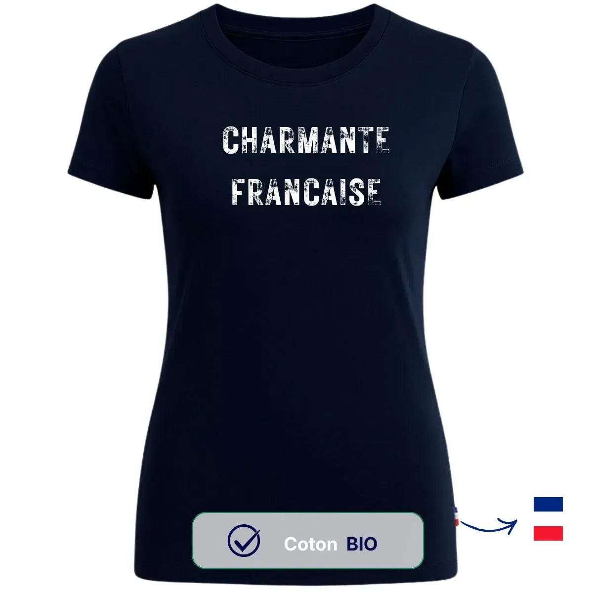 T-shirt femme bleu | CHARMANTE FRANÇAISE