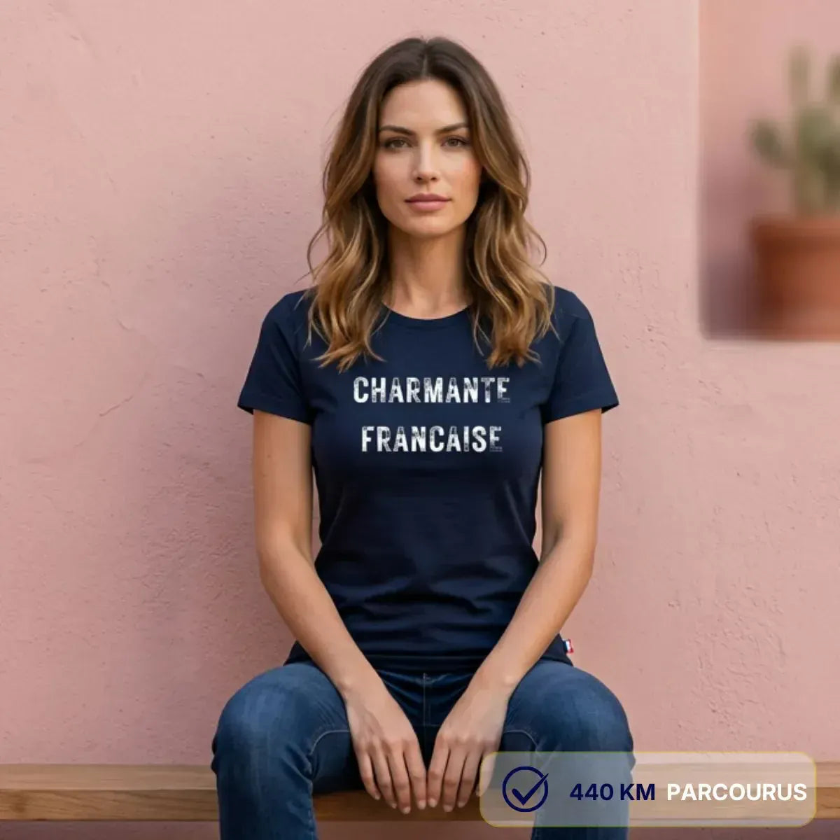 T-shirt femme bleu | CHARMANTE FRANÇAISE