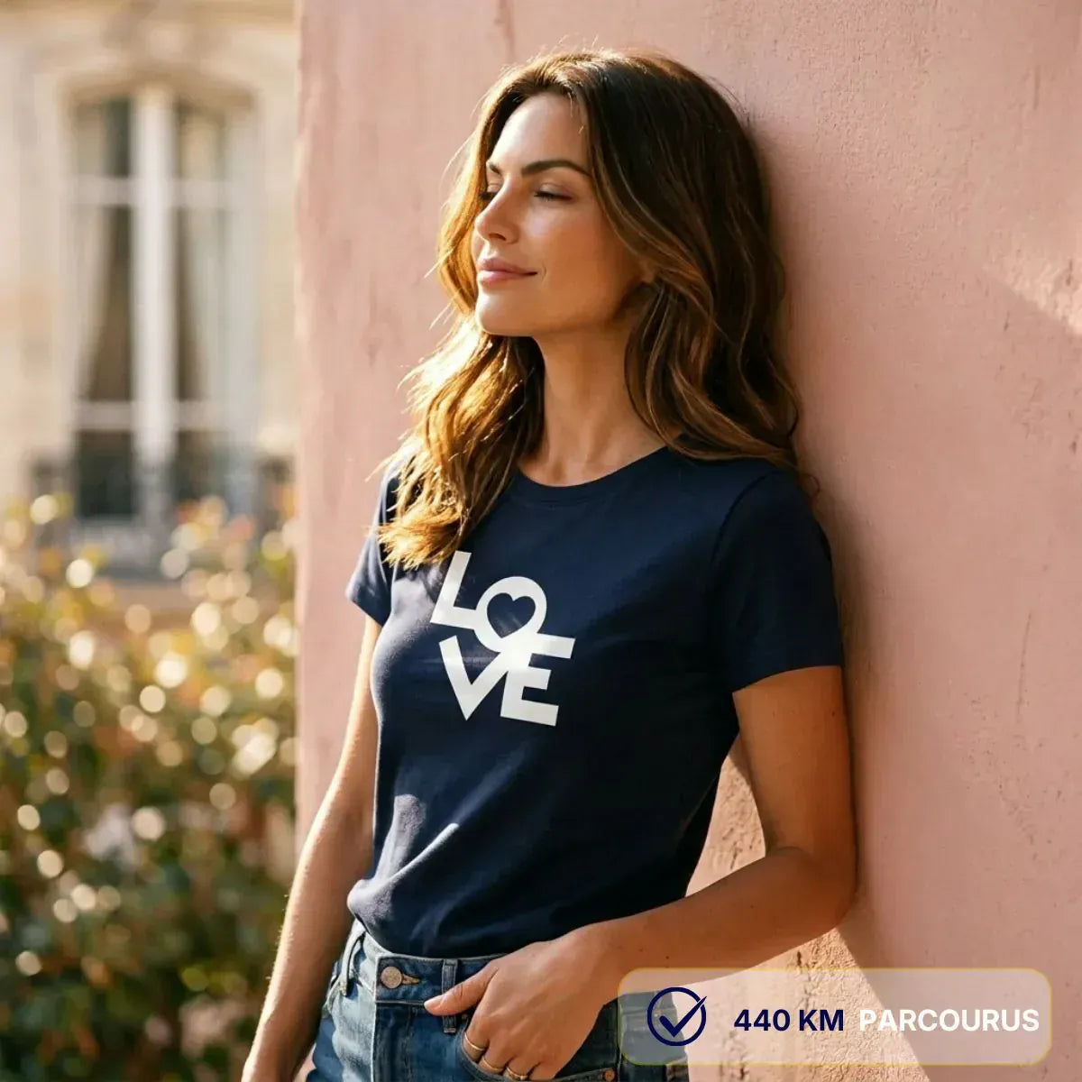 T-shirt femme bleu | LOVE