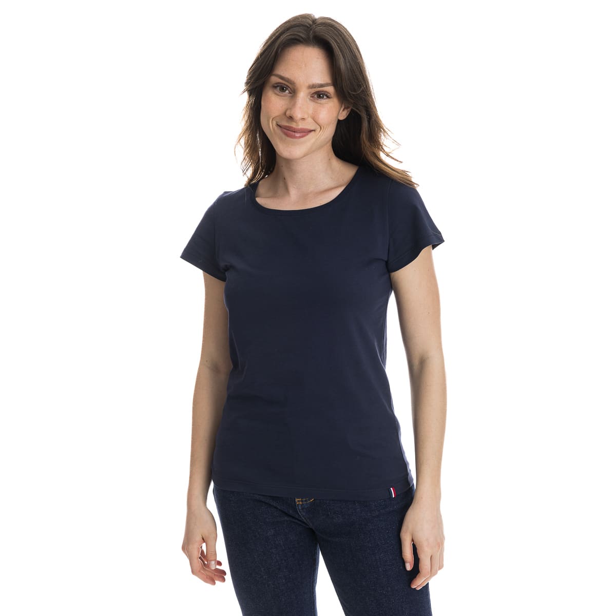 T-shirt femme bleu marine