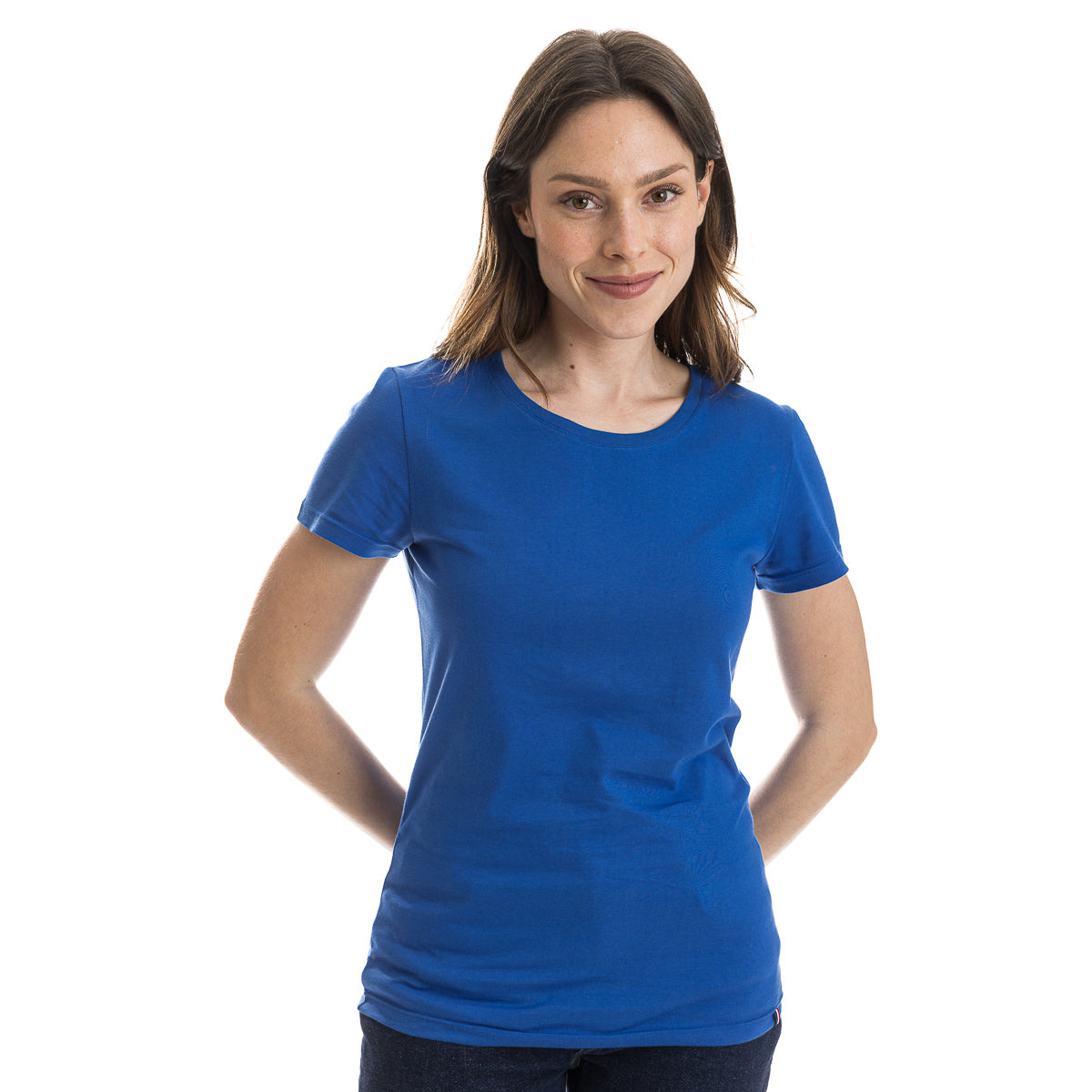 T-shirt femme bleu roi