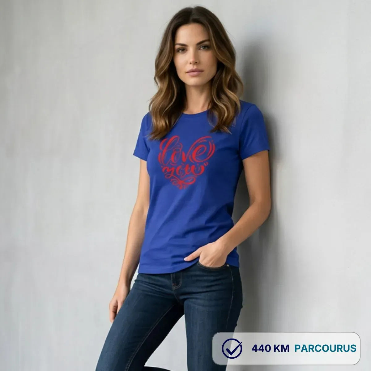 T-shirt femme bleu roi | DECLARATION