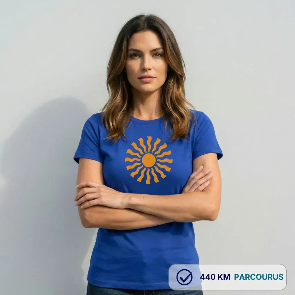T-shirt femme bleu roi | SOLEA