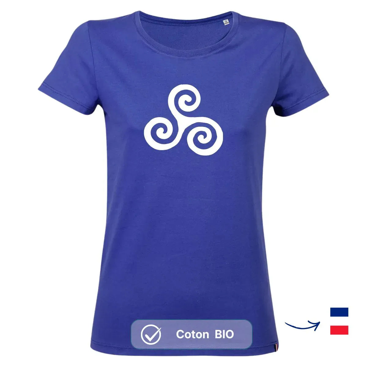 T-shirt femme bleu roi | TRIA