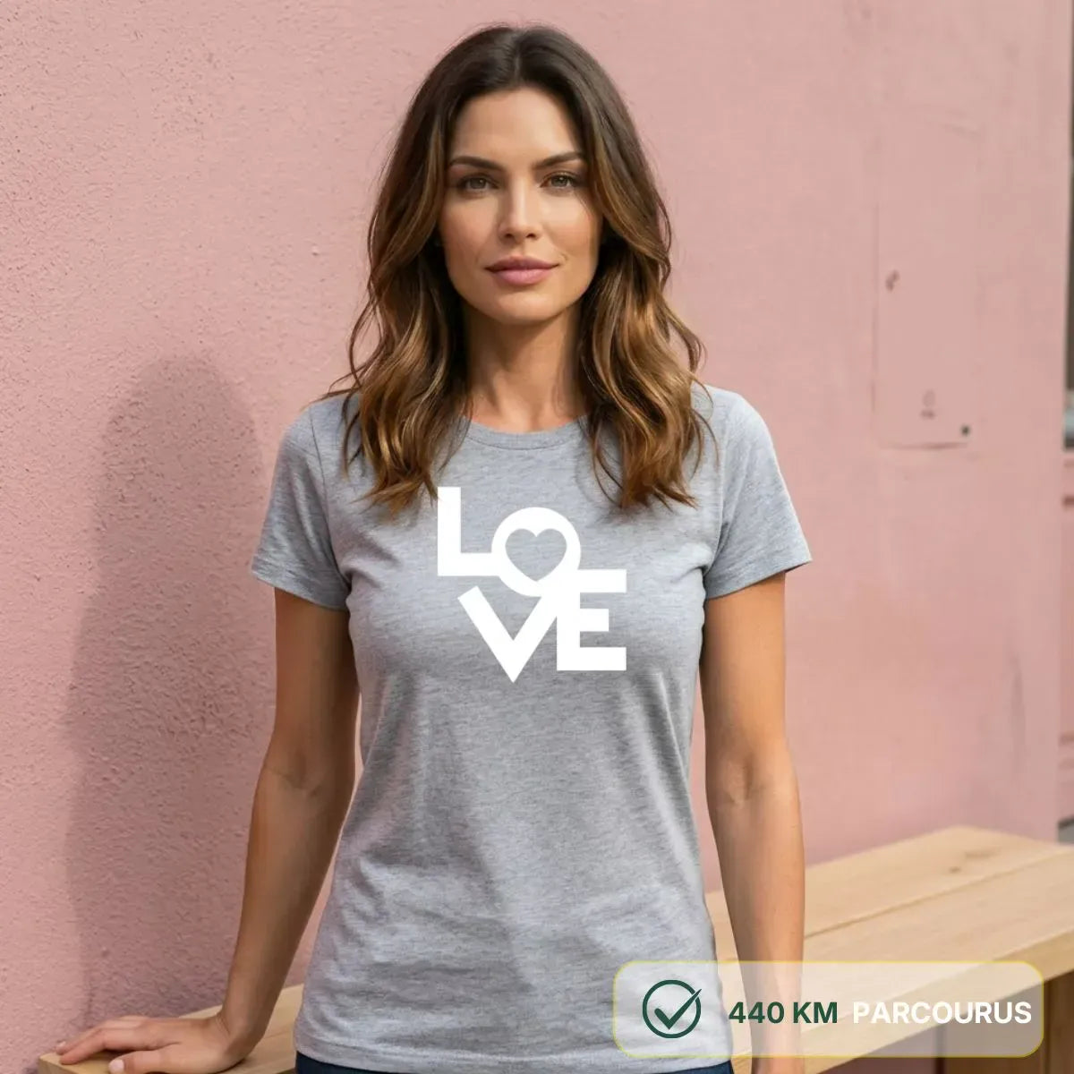 T-shirt femme gris | LOVE