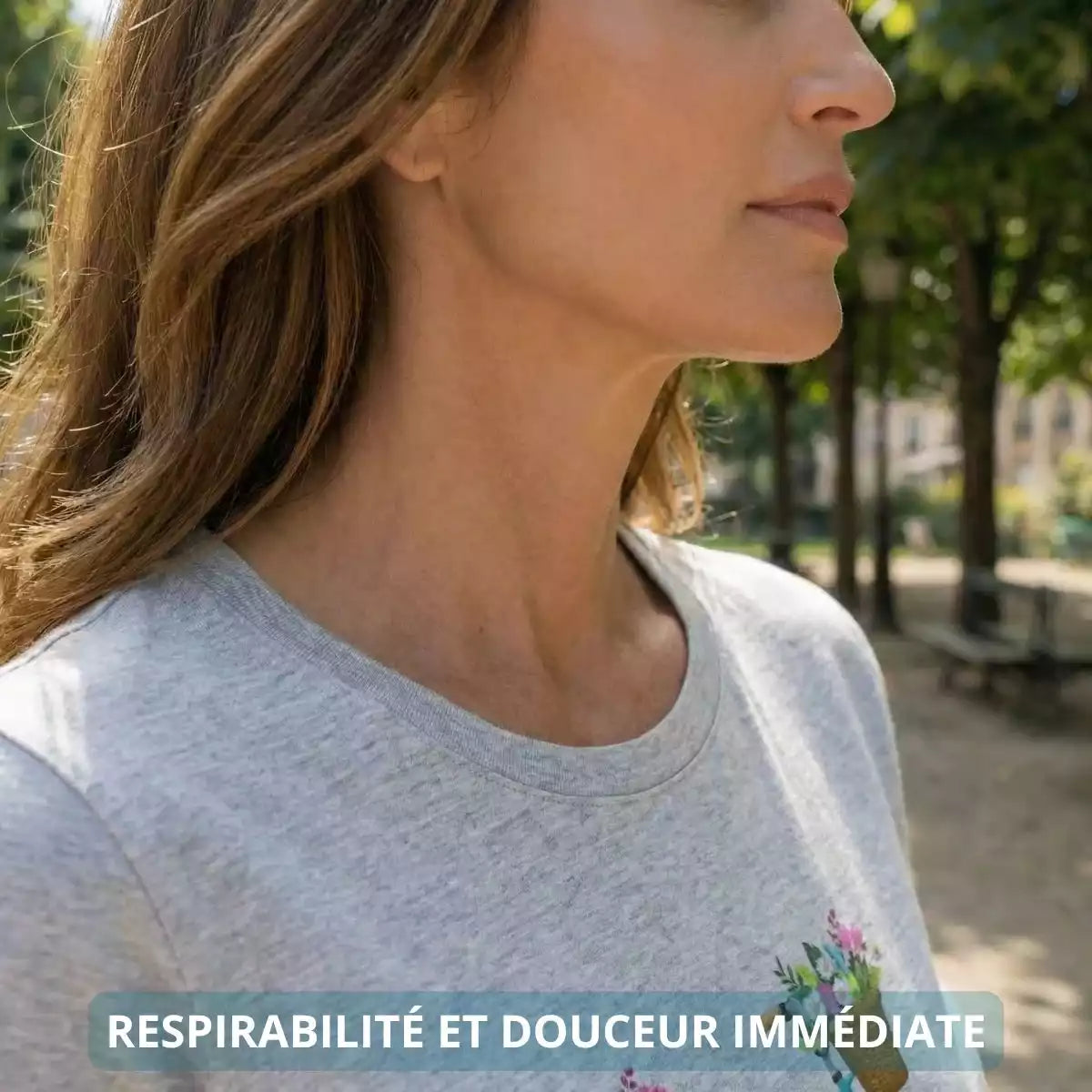 T-shirt femme gris | Tout est plus chouette