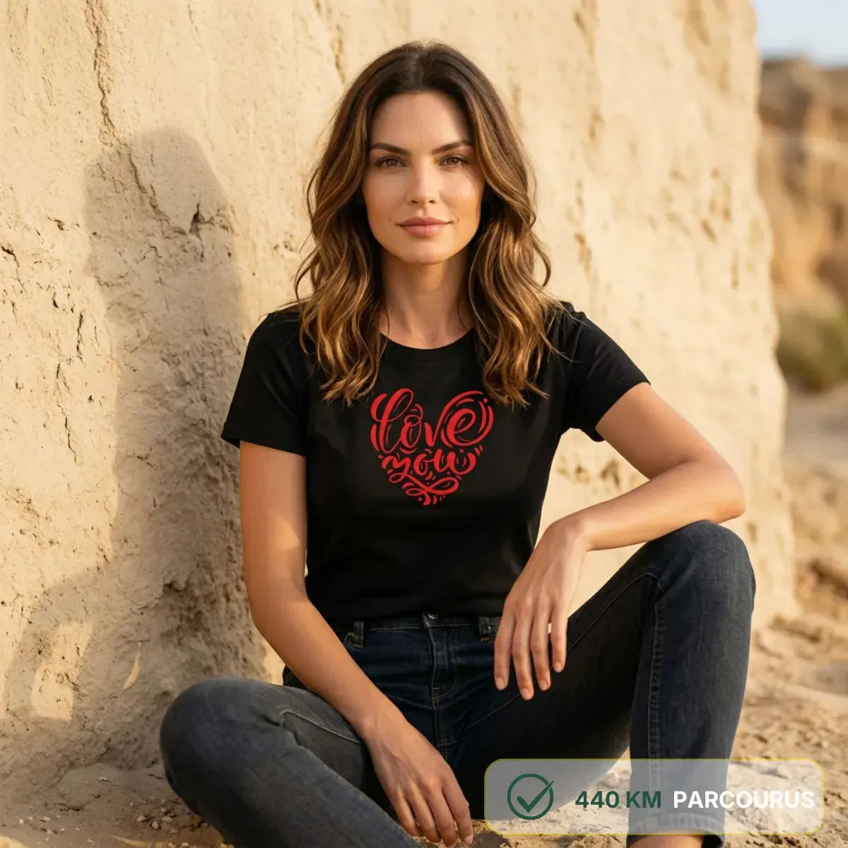 T-shirt femme noir | DECLARATION