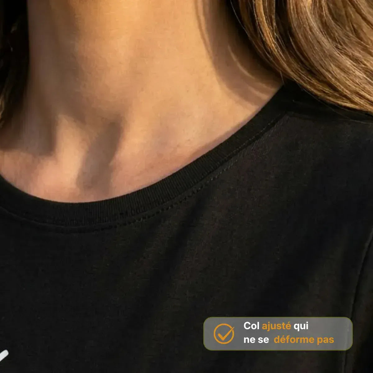 T-shirt femme noir | SOLEA
