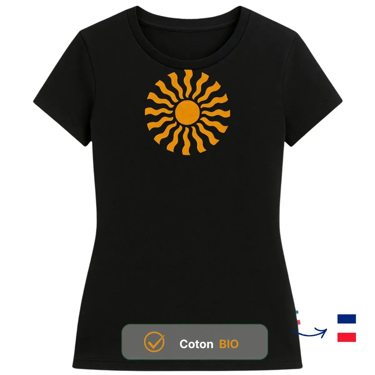 T-shirt femme noir | SOLEA