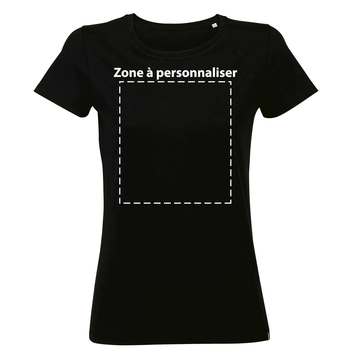 T-shirt femme personnalisé noir