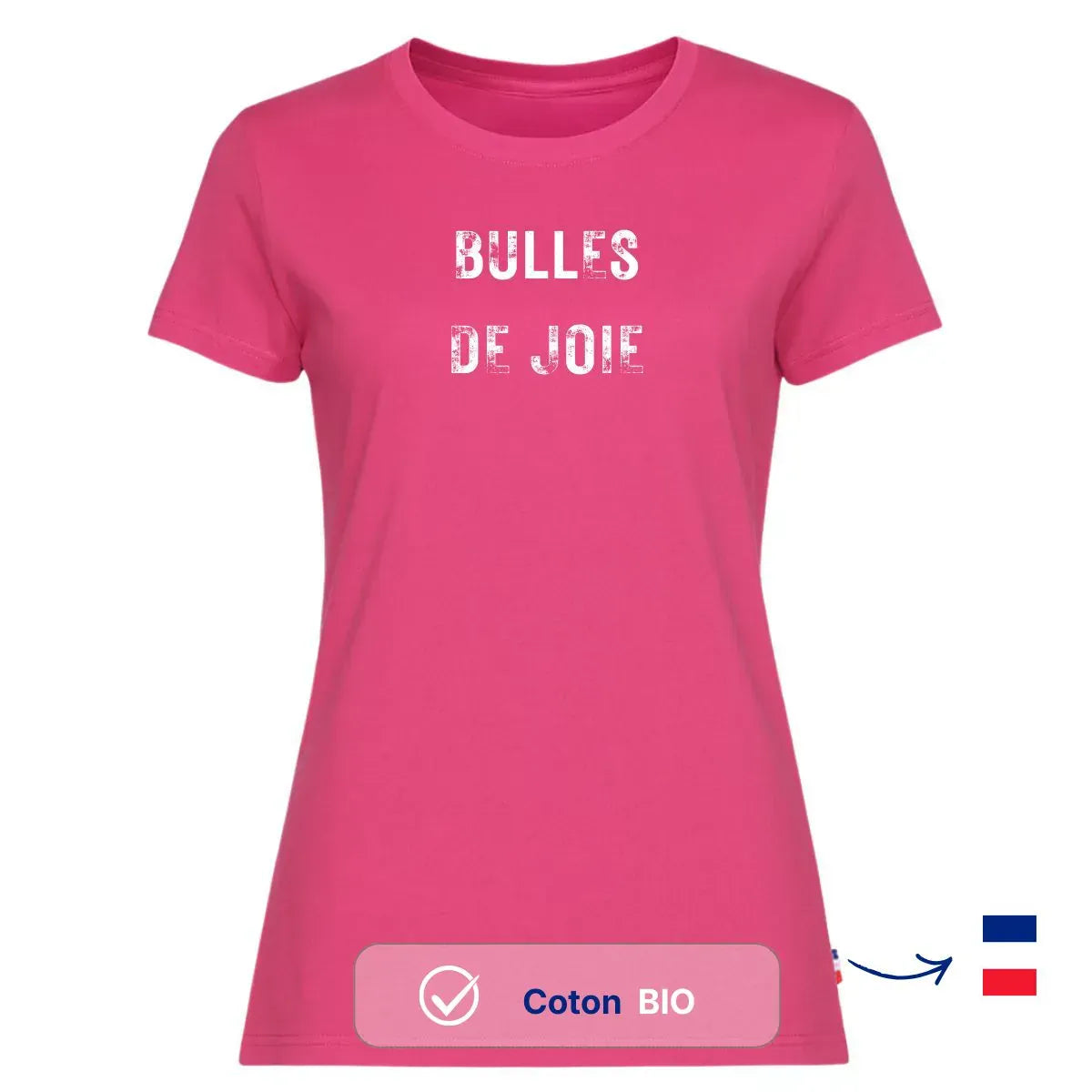 T-shirt femme rose | BULLES DE JOIE