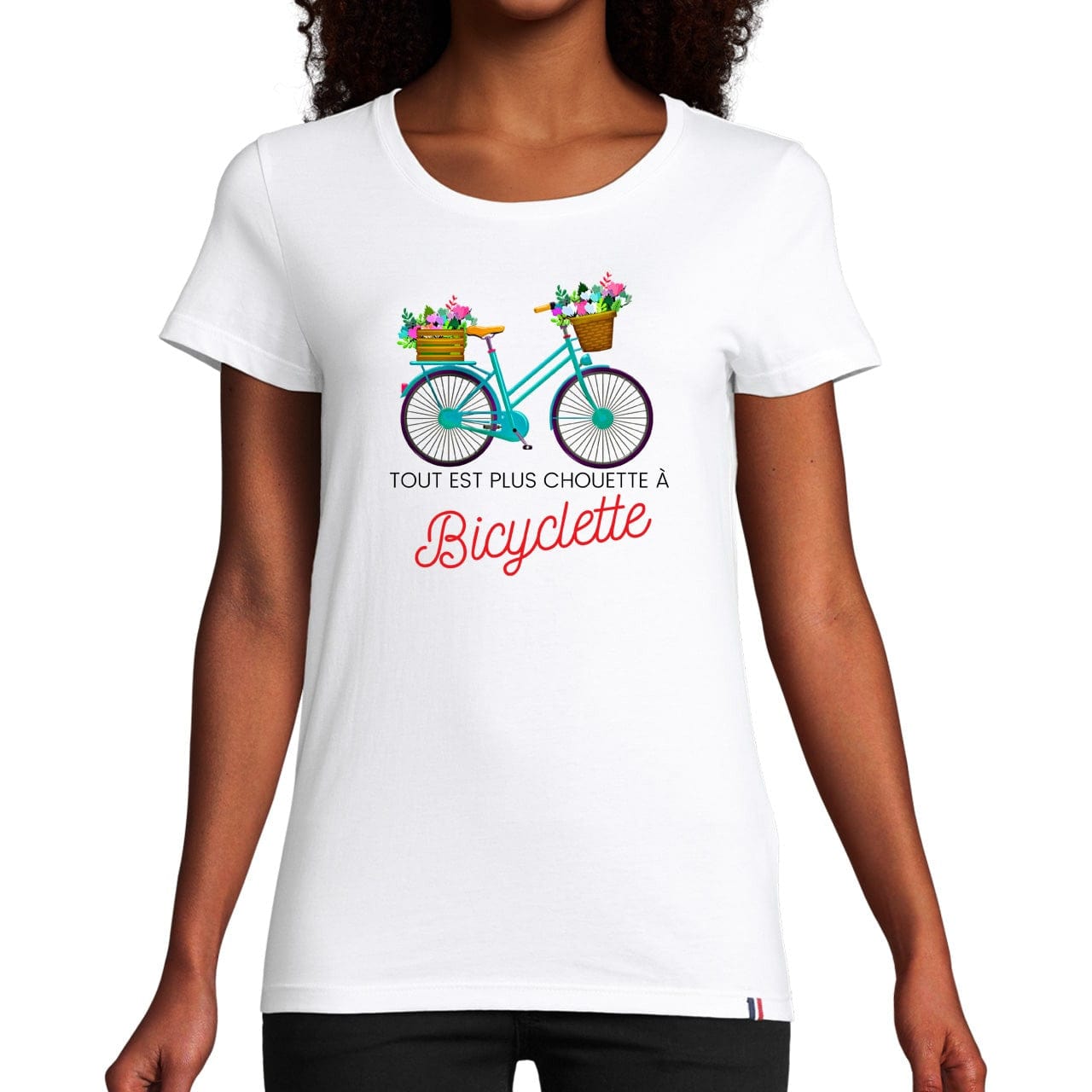 T-shirt "Tout est plus chouette à Bicyclette"