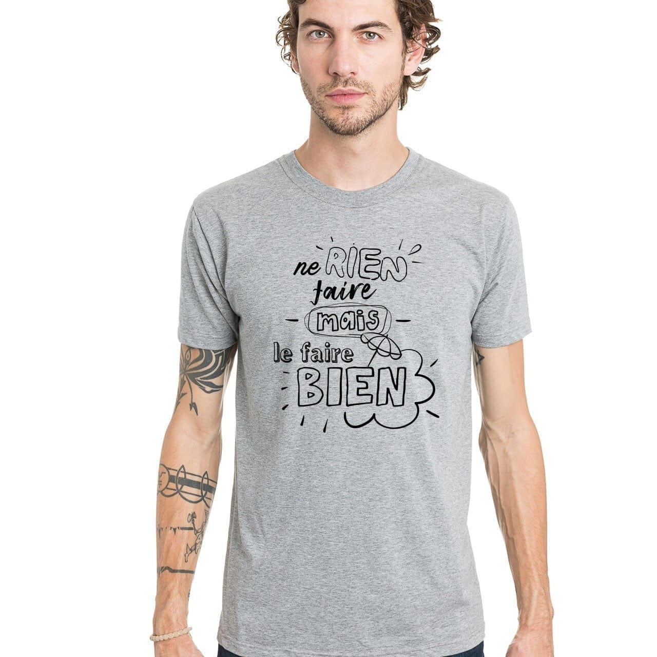 T shirt humour homme à manches courtes en coton bio