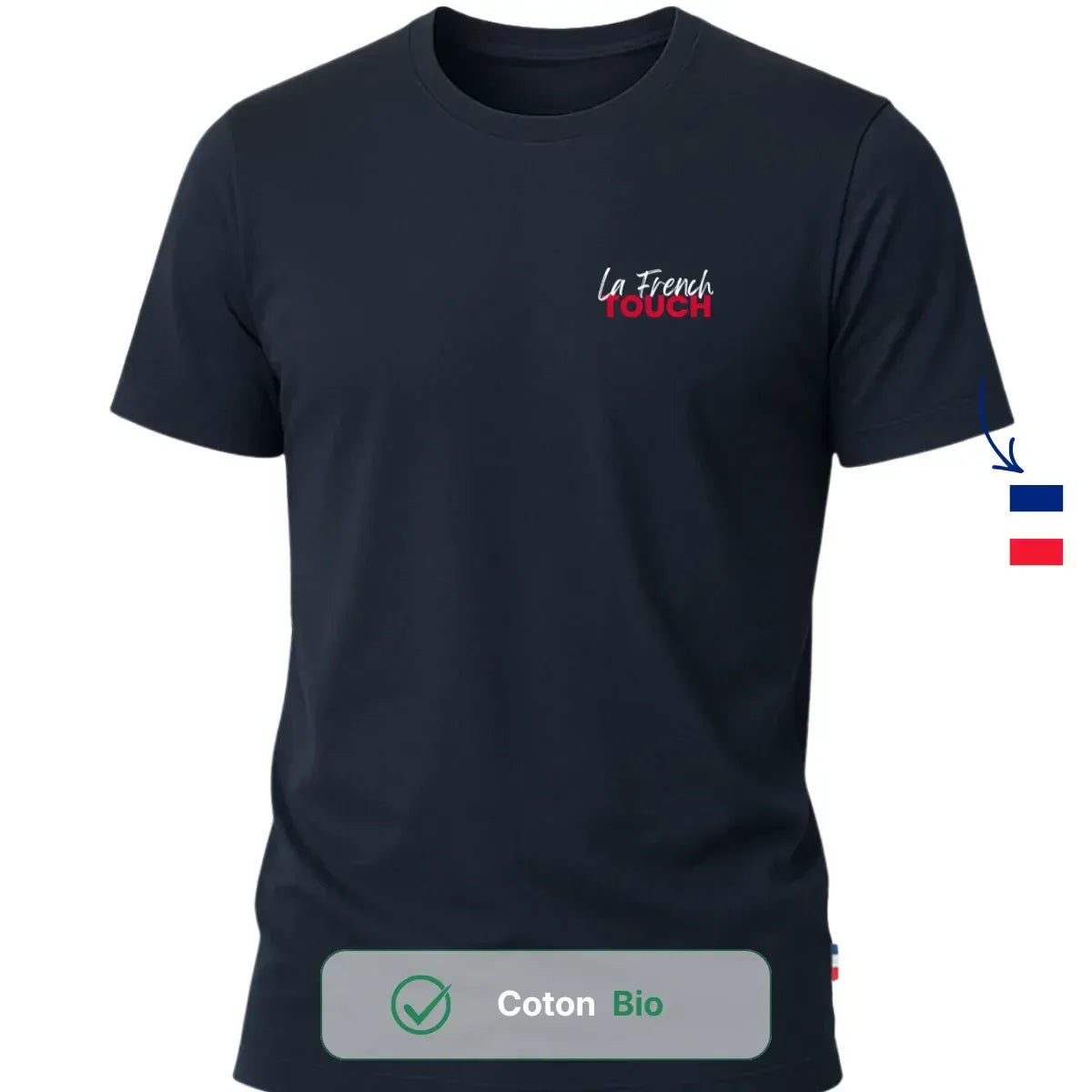 T-shirt Homme Bleu | French Touch Cœur
