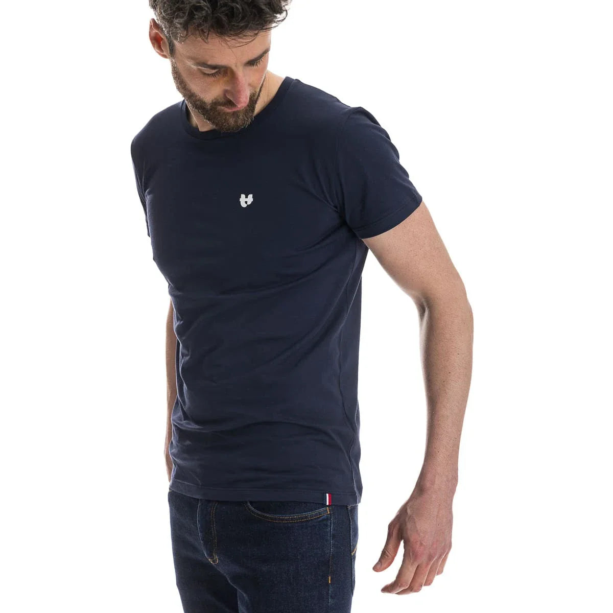 T-shirt Homme Bleu Marine - Cœur - T-shirt