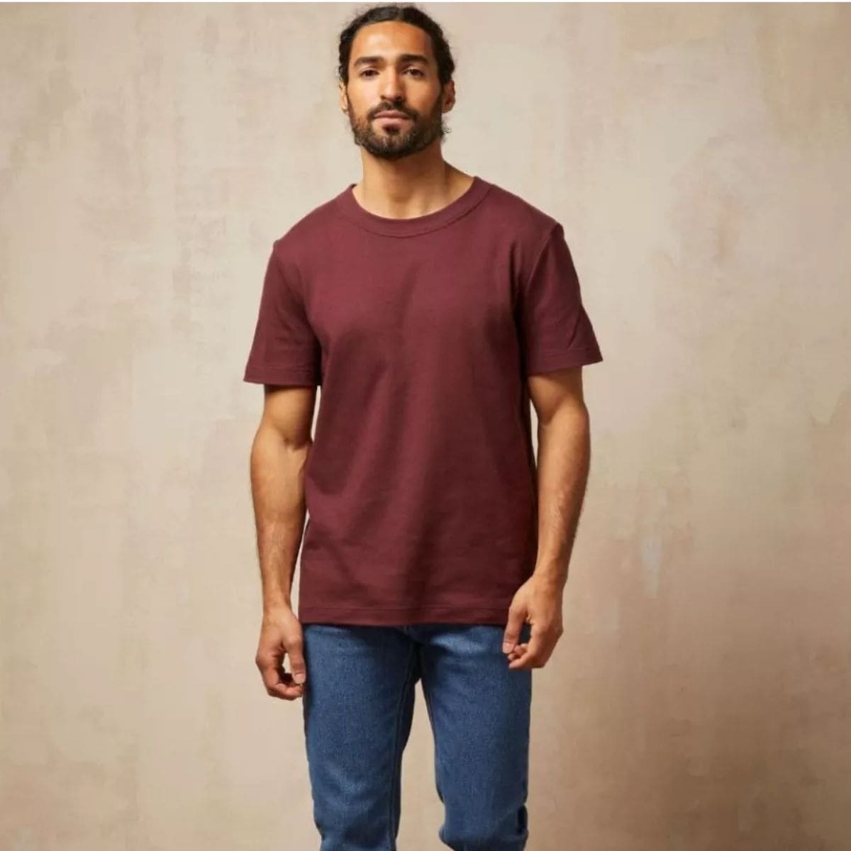 T-shirt homme Bordeaux coton bio