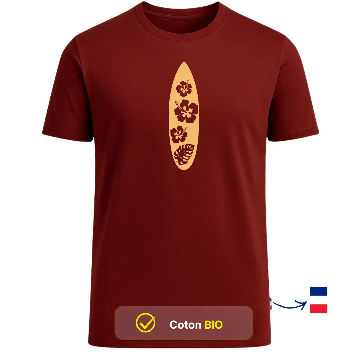 T-shirt Homme Bordeaux | EVASION