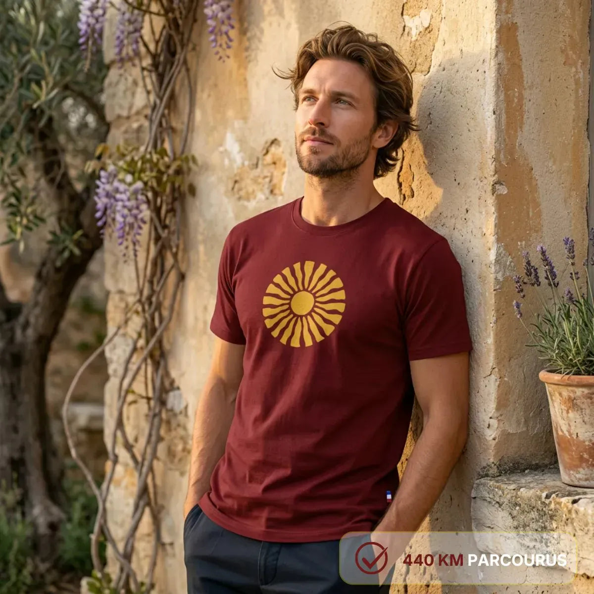 T-shirt Homme Bordeaux | SOLÉA