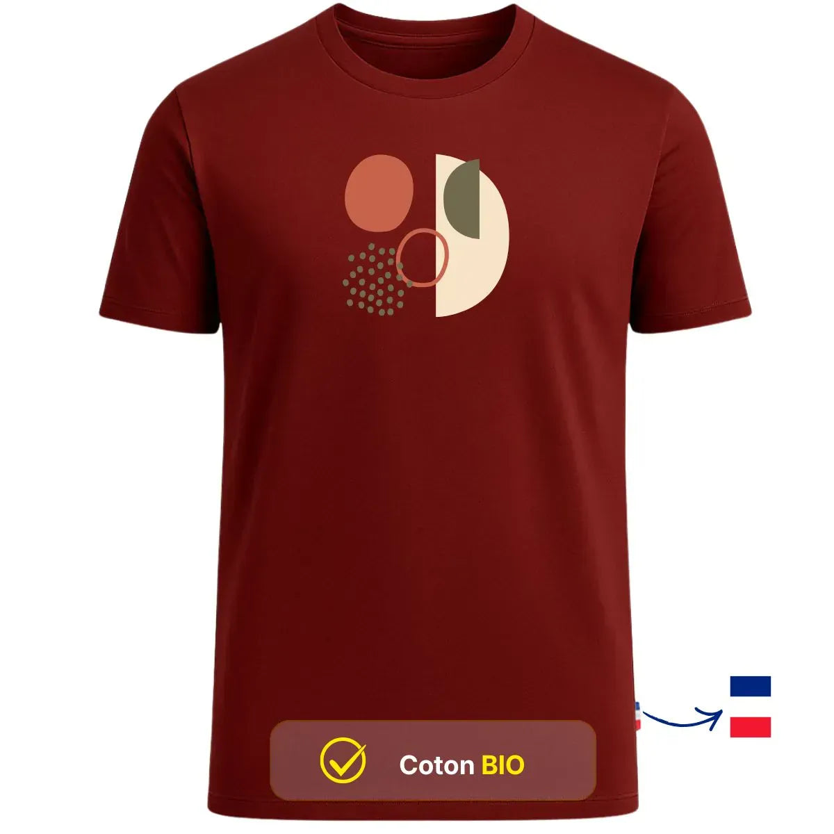 T-shirt Homme Bordeaux | TERRA