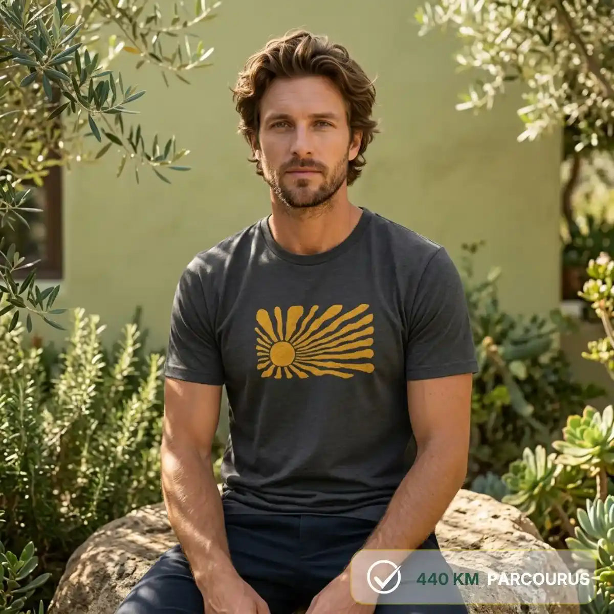 T-shirt Homme Gris chiné | LEVANT