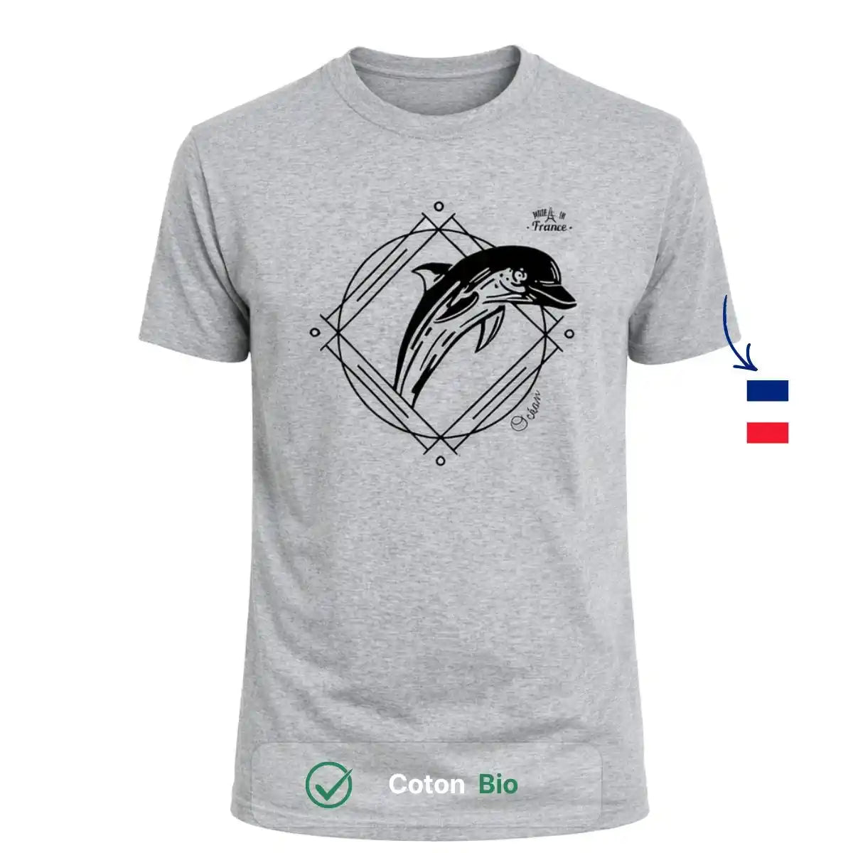 T-shirt Homme gris | Dauphin
