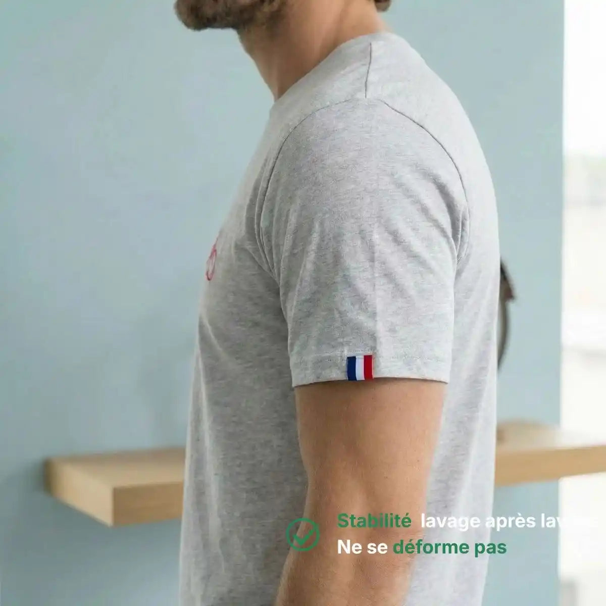 T-shirt Homme gris | Vélo ’Tout est plus chouette’